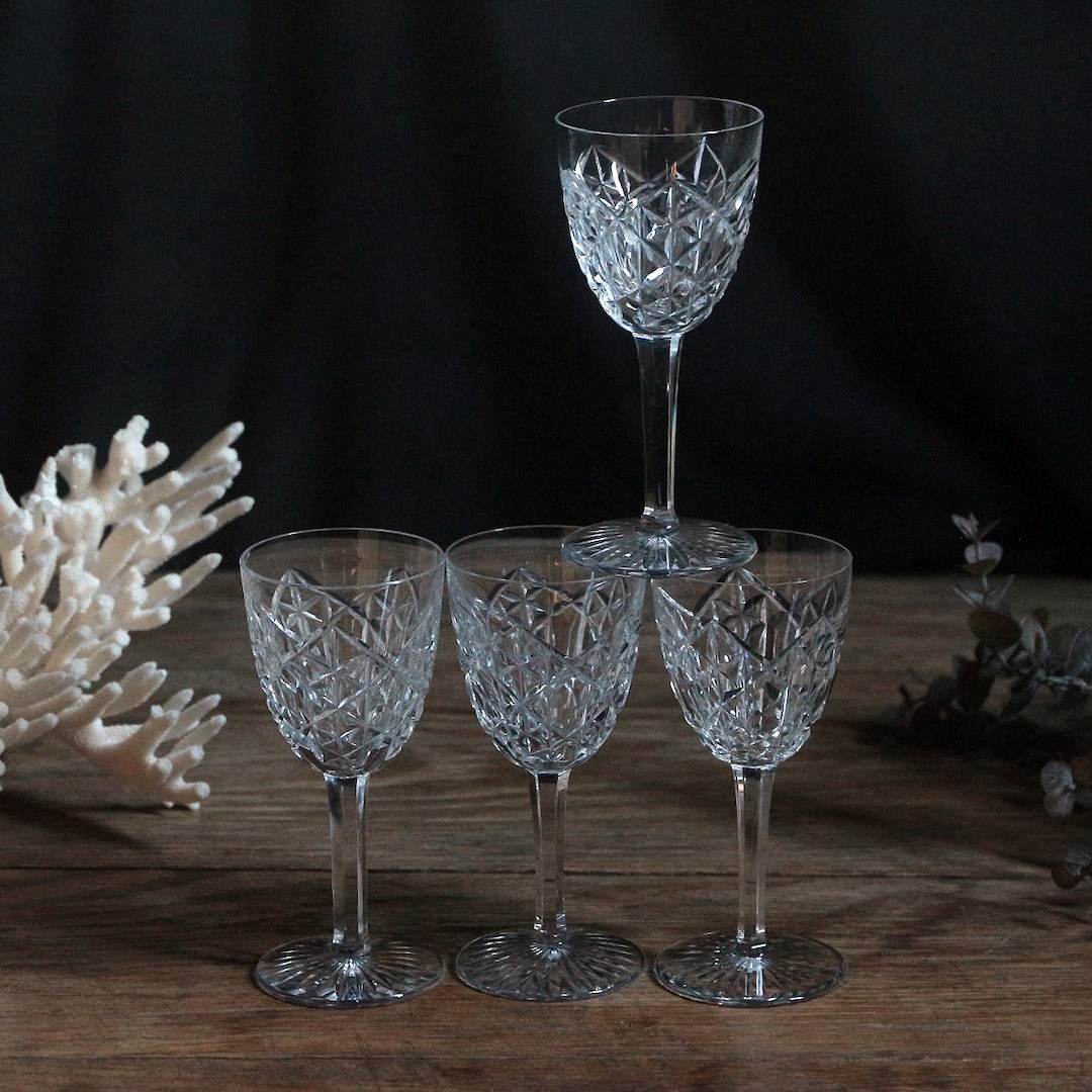 Vintage Baccarat Crystal Aperitif Glasses, Porto Glass Sherry