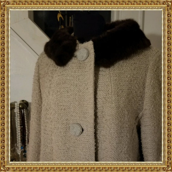 1960s Designer A-Line Overcoat