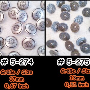 Metal Buttons,Button,Antique,Medieval,Reenactment,LARP,Coat of Arms,Knight,Altertum,Historical,Military,Tracht,Uniform,Casual,Jeans, 5-274275 image 2