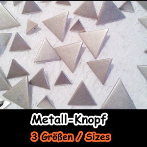 Metall-Knöpfe Button,Antik,Mittelalter,Reenactment,LARP,Wappen,Ritter,Historisch,Militär,Tracht,Uniform,Casual,Dreieck 5-277 Bild 1