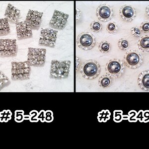 Rhinestone Crystal Heads, Button, Rhinestone, Crystal, Elegant, Party, Glorious, Accessories, 5-248249 image 2