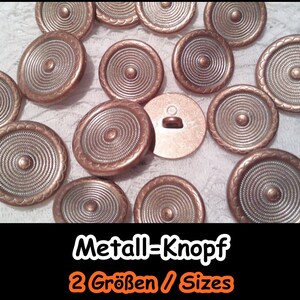 Metall-Knöpfe, Knopf, Antik, Mittelalter, Reenactment, LARP, Wappen, Ritter, Altertum, Historisch, Militär, Uniform, Casual, Jeans, 5-282ab Bild 1