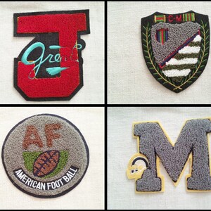 Application American football, motif, applique, sewing motif, decorative motif, embroidery, initials, sports, American football, 4-195 image 1