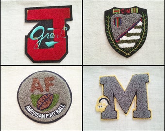 Application *American football, motif, applique, sewing motif, decorative motif, embroidery, initials, sports, American football, 4-195