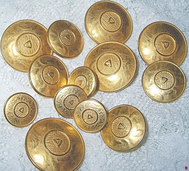 Metal Buttons, Button, Antique, Medieval, Reenactment, LARP, Coat of Arms, Knight, Antiquity, Military, Costume, Uniform, Casual, Sports, 5-70abc image 3