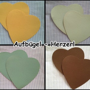 Hitel stains, heart, motif, application, trouser stain, sleeve flicks, heart patch, 4-251