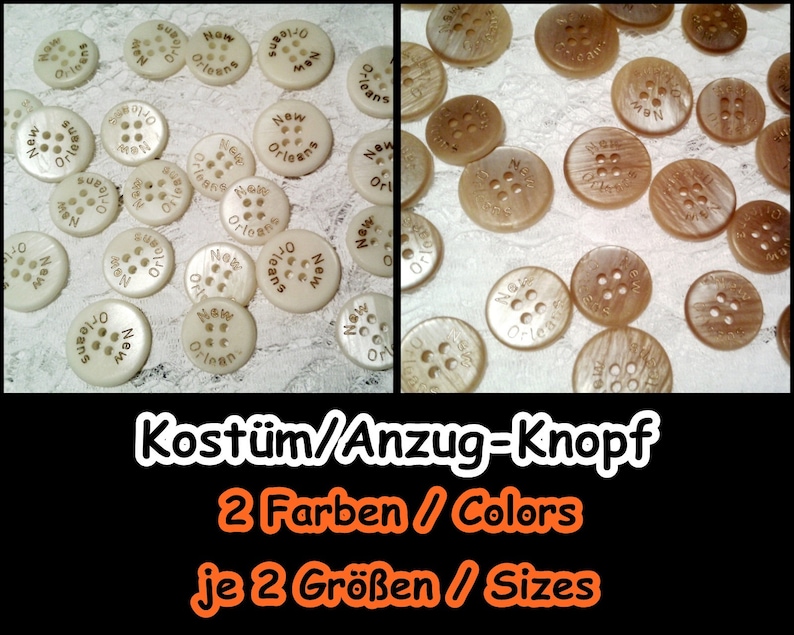 Buttons New Orleans, Button, Costume, Jacket, Pants Suit, Bag, Jewelry, Vest, Accessories, Casual, 5-290 image 1