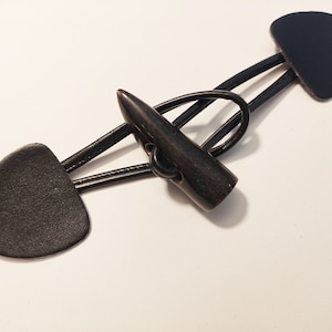 Knebelknopf-Set,Knebelknopf,Toggle Button,Hornknopf,Knopf,Button,Leder,Taschenverschluss,Mantelverschluss,Jackenknopf,Dufflecoat,  5-502-503