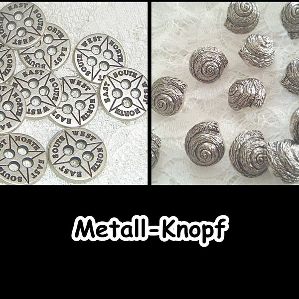 Metall-Knöpfe,Knopf, Antik, Mittelalter, Reenactment, LARP, Militär, Casual, Uniform, 5-38+43
