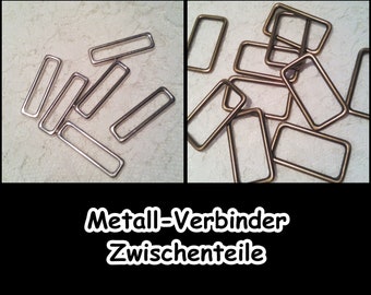 Metallverbinder, Schließe, D-Ring, Metallverschluss, Taschenzubehör, Tasche, Schnallen & Schließen, Zwischenteil, Schlüsselring, 5-808+812