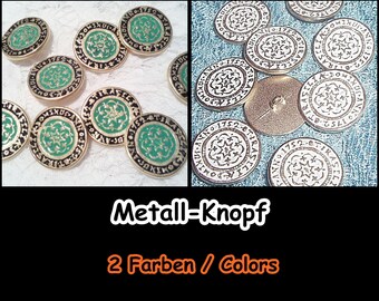 Metal Buttons, Button, Antique, Medieval, Reenactment, LARP, Coat of Arms, Knight, Antiquity, Historical, Military, Costume, Uniform, 5-33+34