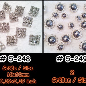 Rhinestone Crystal Heads, Button, Rhinestone, Crystal, Elegant, Party, Glorious, Accessories, 5-248249 image 3