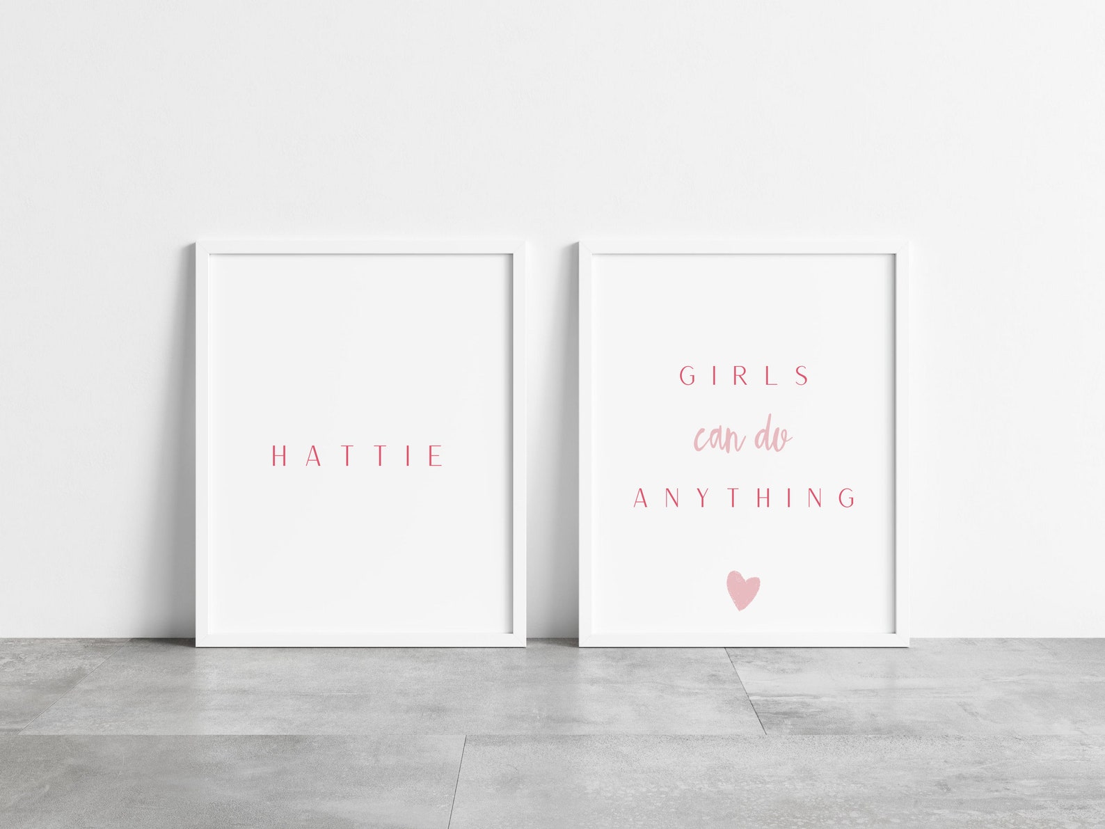 Girls Room Print Girls Personalised Room Print Positive | Etsy