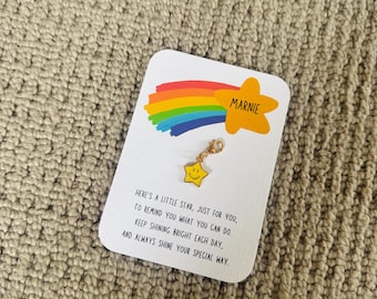 First Day of School Star Keyring, Back to School Gift