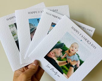 Father's Day Card, Photo Card, Dad Birthday Card, Personalised Gift