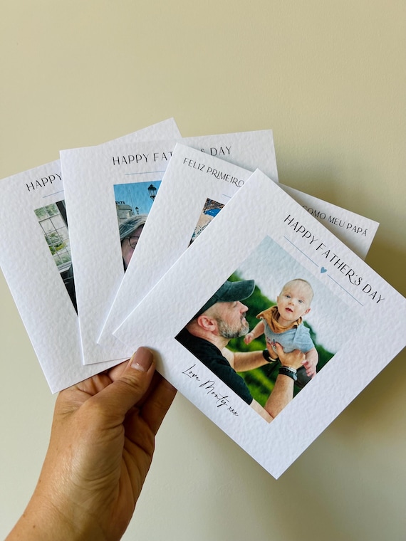 Father's Day Card, Photo Card, Dad Birthday Card, Personalised Gift