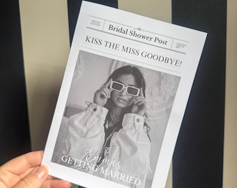 Hen Party Bachelorette Newspaper, Hen Itinery