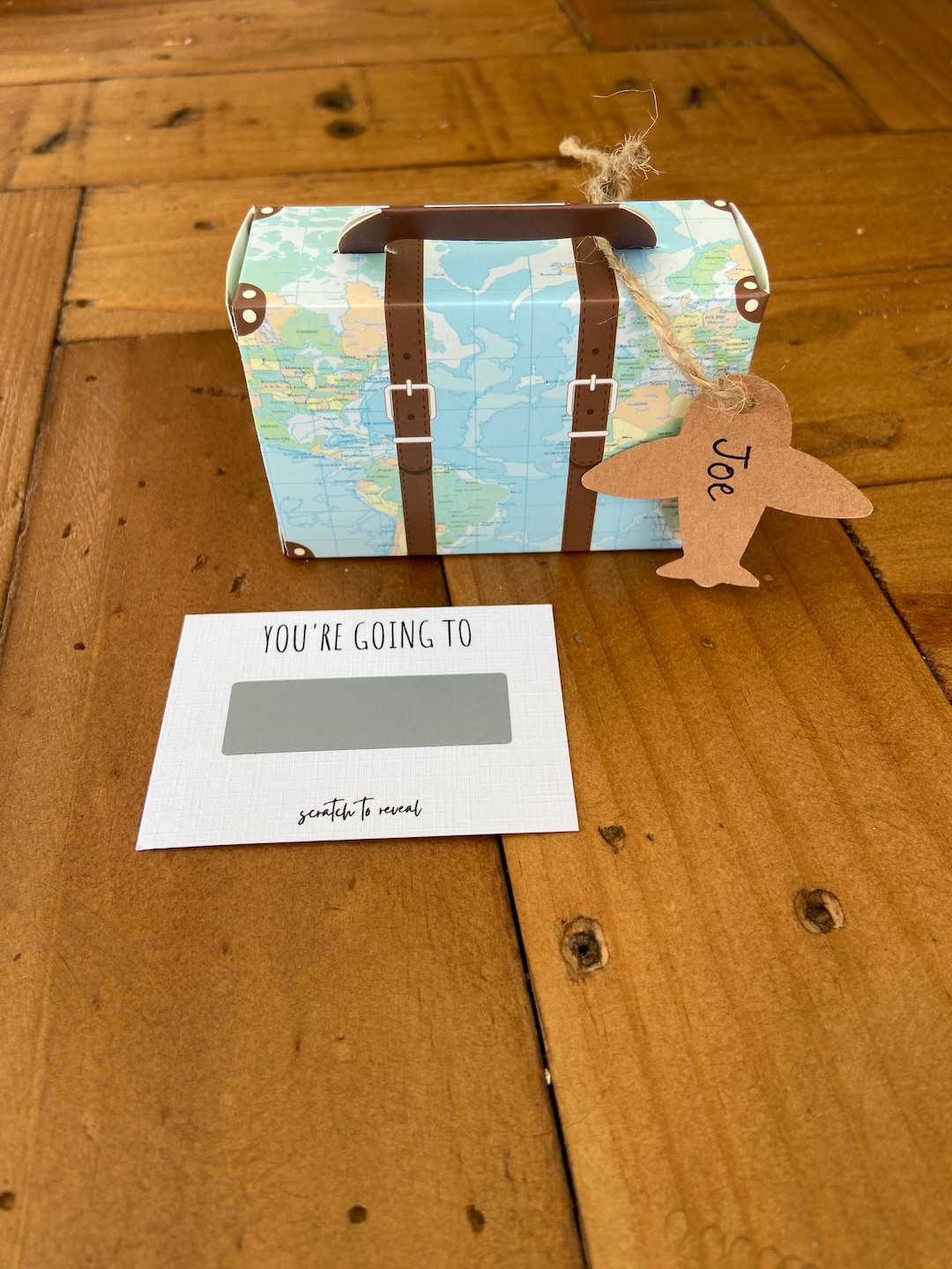 Holiday Surprise Reveal, DIY Holiday Reveal, Mini Suitcase Birthday