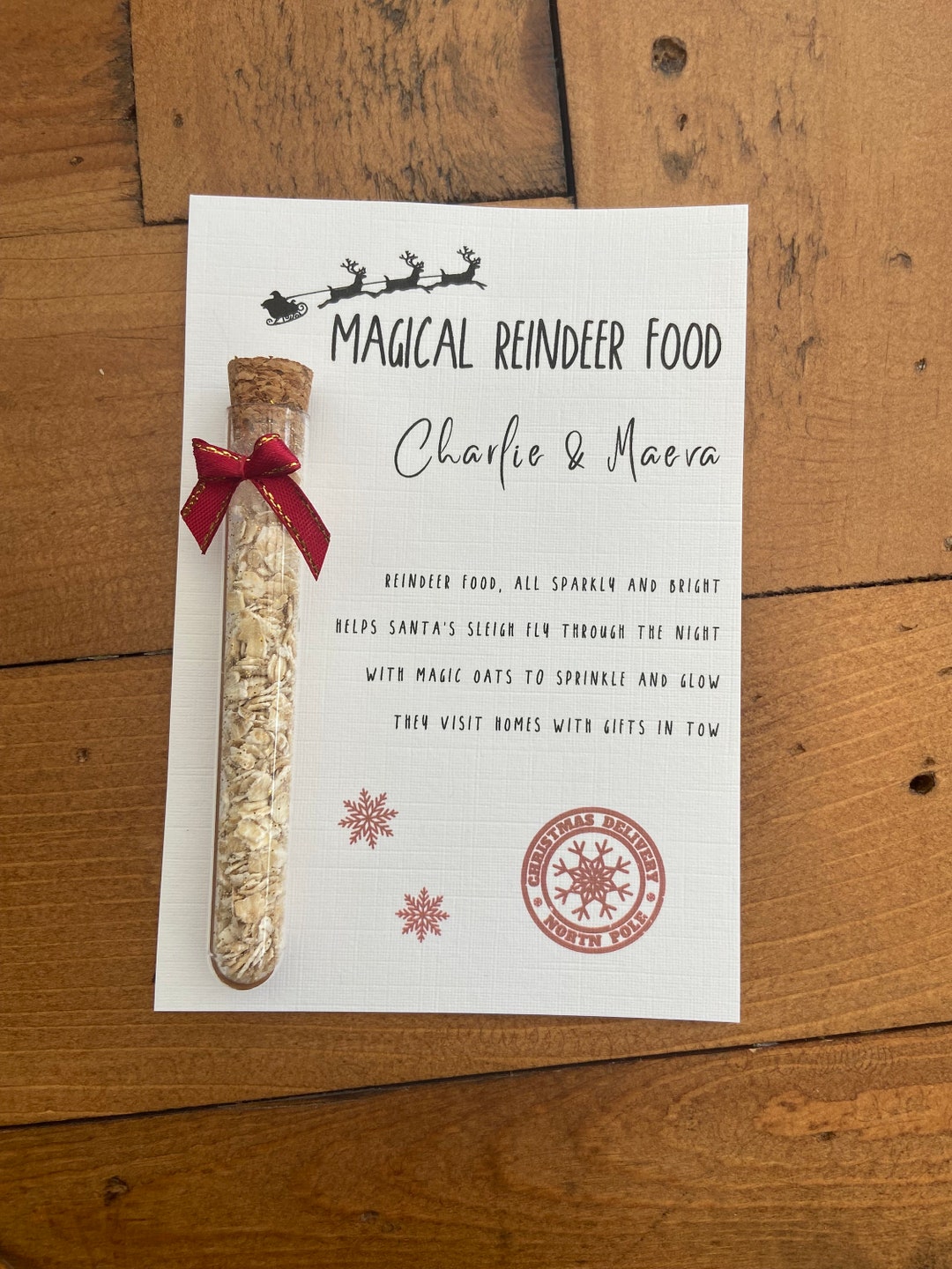 Santa's Magical Reindeer Food, Christmas Eve Box Fillers, Nursery