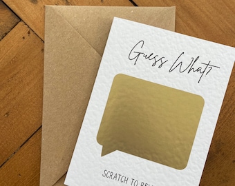 Guess What Surprise Reveal Scratch Card, Birthday Card
