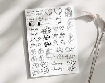 Temporary Wedding Tattoos, Custom Wedding Favour, Tattoo Station Idea