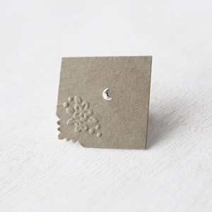 Sterling Silver Crescent Moon Nose or Tragus Stud. Lunar Inspired Jewelry. Piercing Jewelry. Celestial Jewelry. Moon Phase. New Moon.