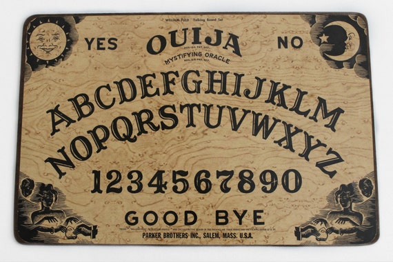 Custom Sterling Silver Ouija Font Necklace Ouija Board Jewelry Supernatural Custom Jewelry Personalized Jewelry Spiritual Seance - 