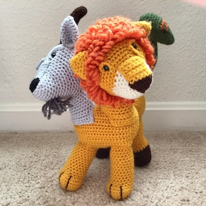 Chimera Amigurumi Pattern - Crochet Mythical Creature Pattern of a Goat, Lion and a Snake Tail - Photo Tutorial Instant Download