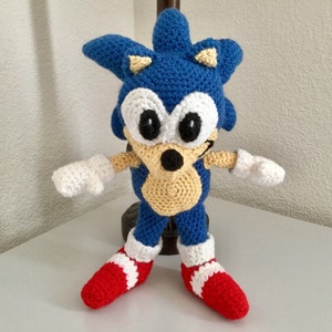Sonic crochet pattern hedgehog amigurumi doll pattern animal etsy