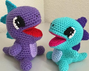 Baby Eidechse Amigurumi Häkelanleitung - Chibi Dinosaurier Häkelanleitung - Fotoanleitung PDF Digitaler Download