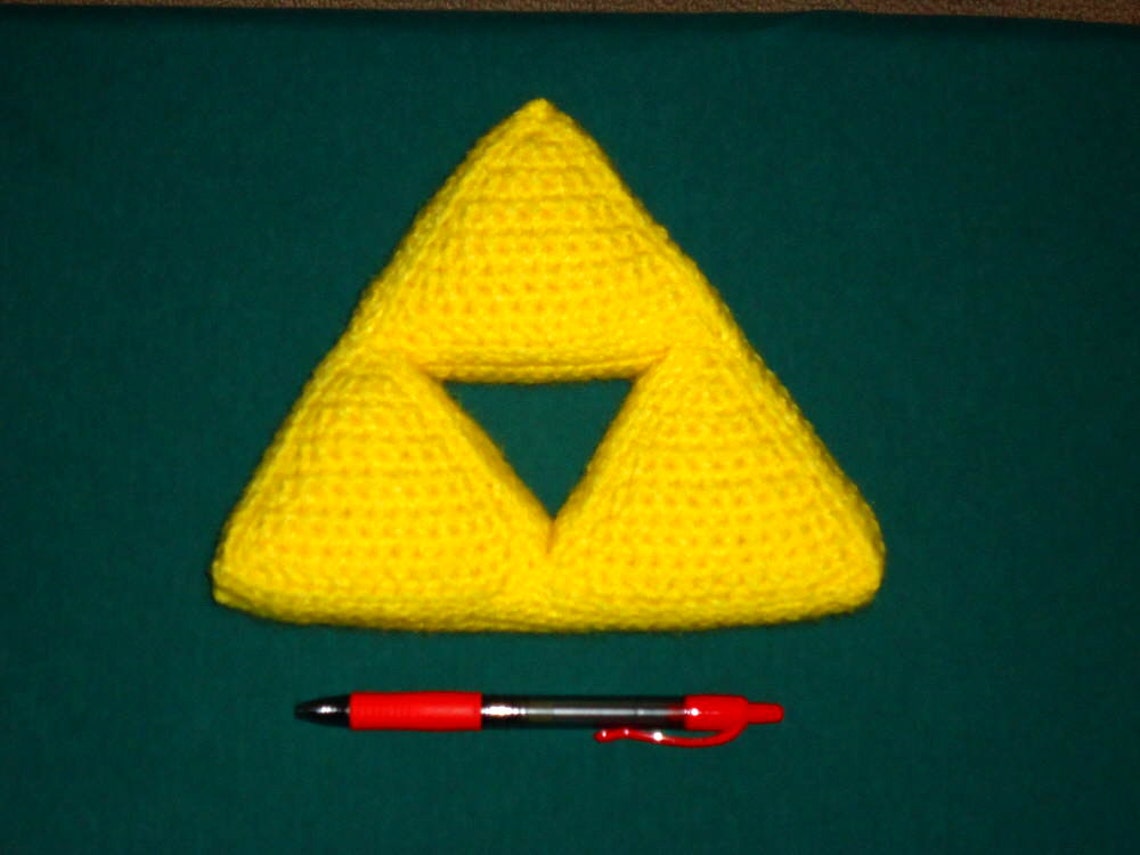 Triforce Pattern Crochet Toy Pattern Triangle Crochet Etsy