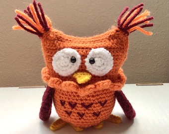 Eulen Amigurumi Muster - Waldvogel Häkelanleitung PDF Digitaler Download