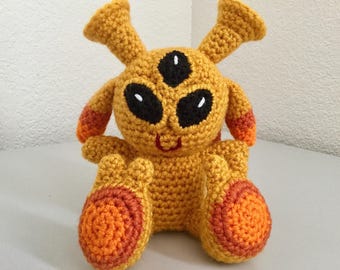 Alien Häkelanleitung - Weltall Amigurumi Plüschtier pdf Digital Download
