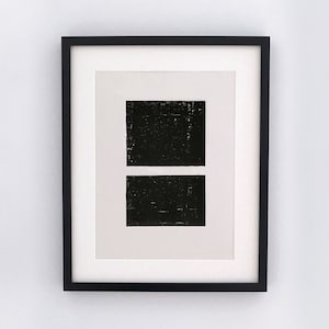 Abstract Woodcut 2 - original woodcut print, abstract art, relief art print