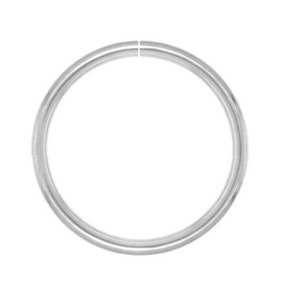 22g Sterling Silver Nose or Ear Hoop in 6mm, 7mm, 8mm, 9mm or 10mm Seamless Endless Continuous  Hoop