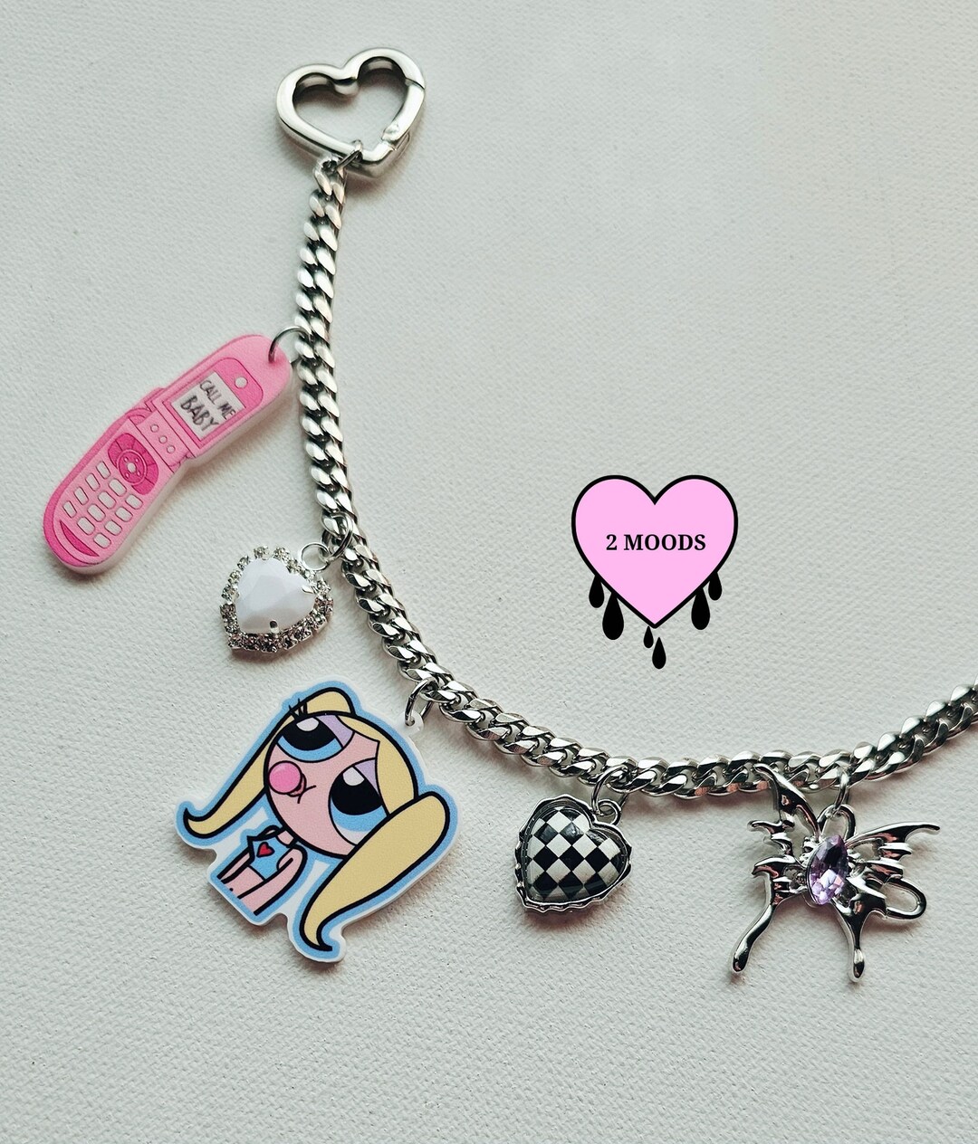 Powerpuff Girls Y2k Themed.purse Charm Handbag Charm 2000s Fashion