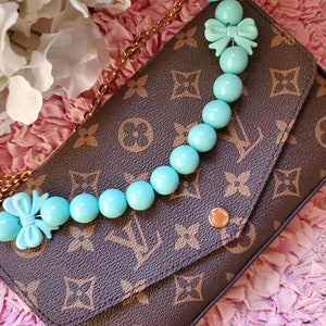 Purse Charm | Pearl Bow Purse Charm | Purse Handle Charm | Purse Accessories | Handbag Charm ...