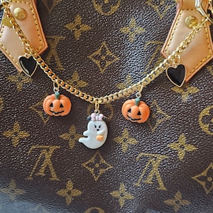 Minnie Mouse Ghost Halloween Themed Purse Charm - Purse Accessories - Handbag Charm - Purse Handle Chain - Disney - Disneybound - Pumpkin