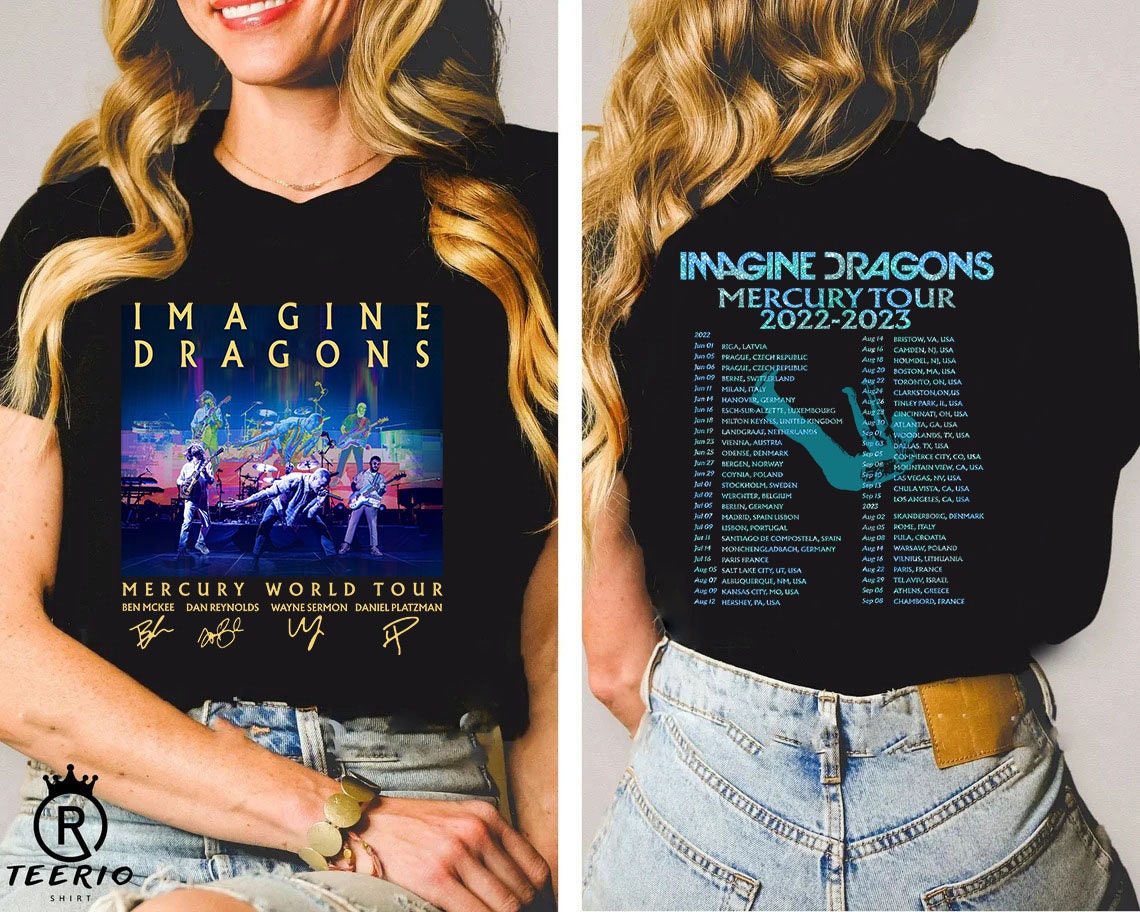 2023 TOUR Imagine Dragon Mercury Tour 2022 2023 T-Shirt