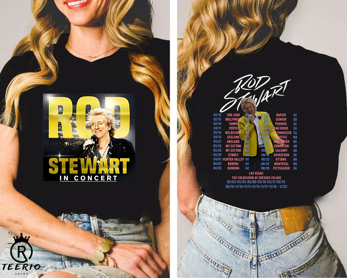 Rod Stewart The Hits Tour 2023 T-Shirt, Rod Steward In Concert 2023 T-Shirt