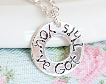 Inspirational Quote Necklace ∙ You've Got This Gift ∙ Uplifting Jewellery  ∙ Motivating Words ∙ Encouragement ∙ Positivity Gift for Friend