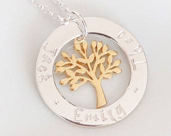 grandchildren initial necklace