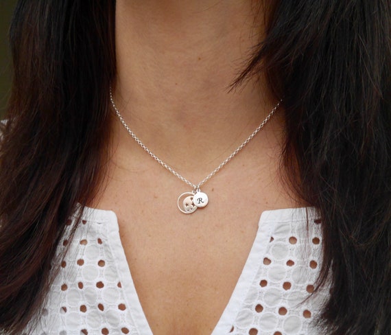 Moon \u0026 Stars Necklace Personalised 