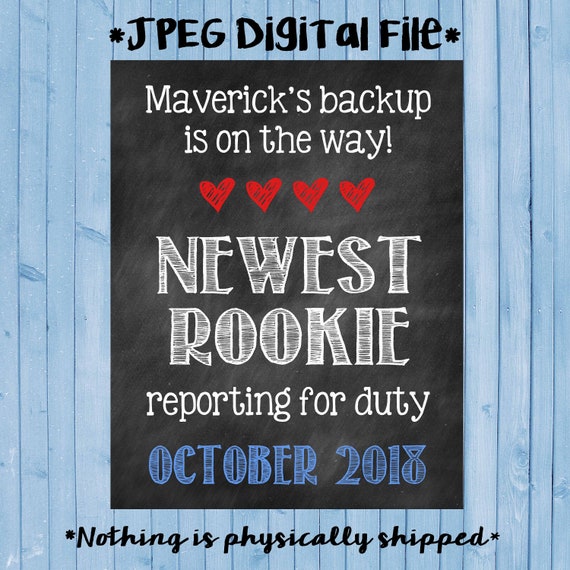 Big Brother Big Sister Police Officer Pregnancy Announcement // Police // Rookie // Cop // Officer // Digital File *DIGITAL FILE Il_570xn