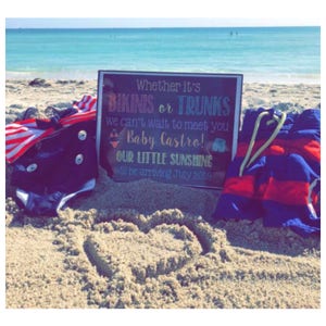 beach baby announcements