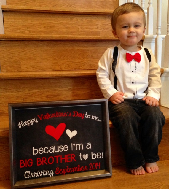 Valentine S Day Big Brother Announcement Photo Prop Etsy