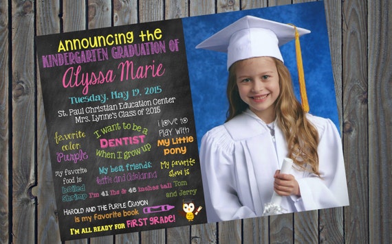 graduation poster announcement with