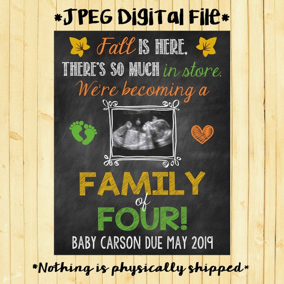 Fall Pregnancy Announcement Pregnancy Reveal Fall Pregnancy Announcement Fall Pregnancy Reveal // Baby #2 // Sonogram // Ultrasound Il_570xn