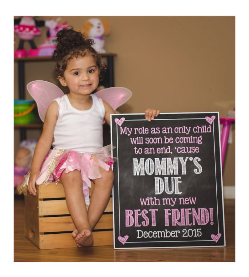 Pregnancy Reveal // Pregnancy Announcement // Big Sister // Etsy