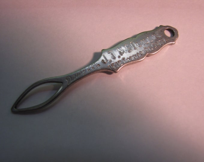 Vintage Button Hook Advertising J. T. Mcquillen Omaha Etsy